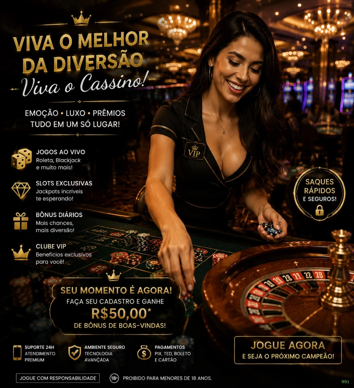 Ganhar e sacar na 99i